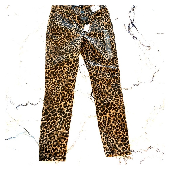 Express Denim - Express high rise leopard ankle jean NWT